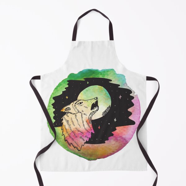 Item preview, Vintage Watercolor of a Wolf Howling Design designed and sold by Red-ElYoubi.