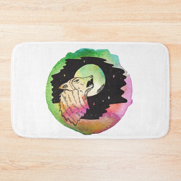 Item preview, Vintage Watercolor of a Wolf Howling Design designed and sold by Red-ElYoubi.