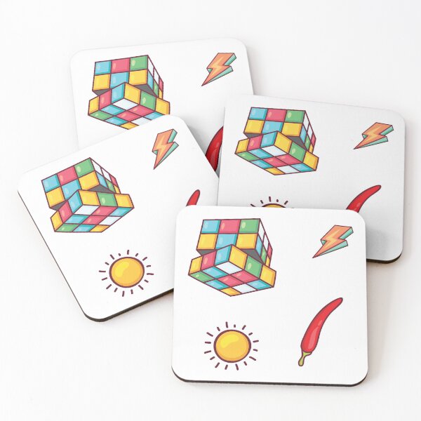 Item preview, Red chilly Rubik's Cube sticker pack designed and sold by TheImperfecto.