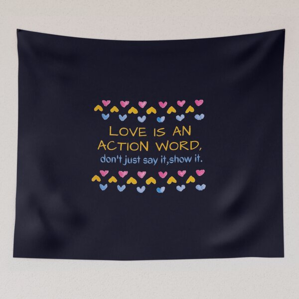 Item preview, Love is an action word ,work hard for it designed and sold by Mammanation.