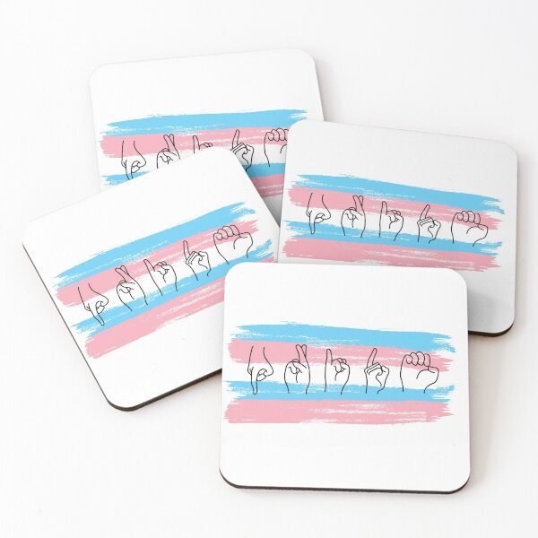 Item preview, ASL Trans Pride Flag designed and sold by PreferedDesign.