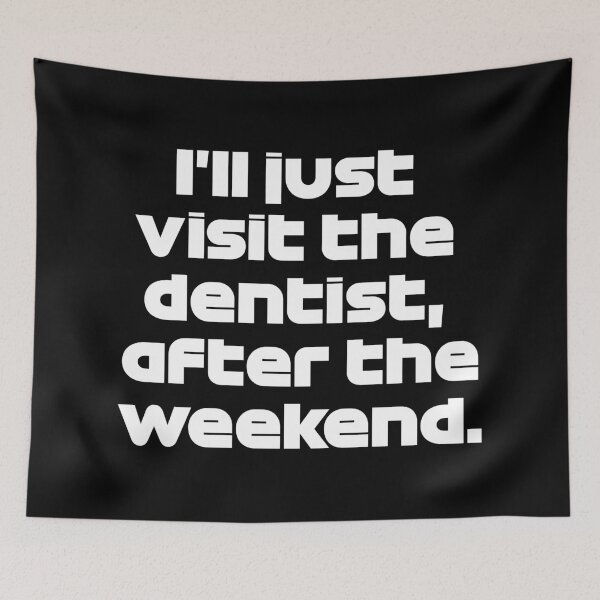 Item preview, I'll Just Visit The Dentist, After The Weekend - VER. Funny Radio Portugal 2021 (White) designed and sold by FilipeFerreira.