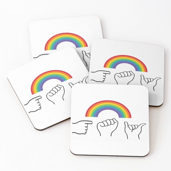 Item preview, ASL Gay Rainbow designed and sold by PreferedDesign.