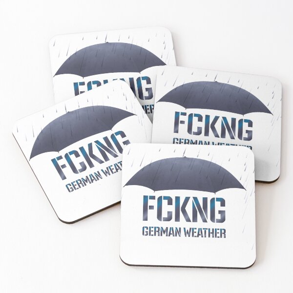 Item preview, FCKNG German weather. Umbrella with text designed and sold by OneLine24.
