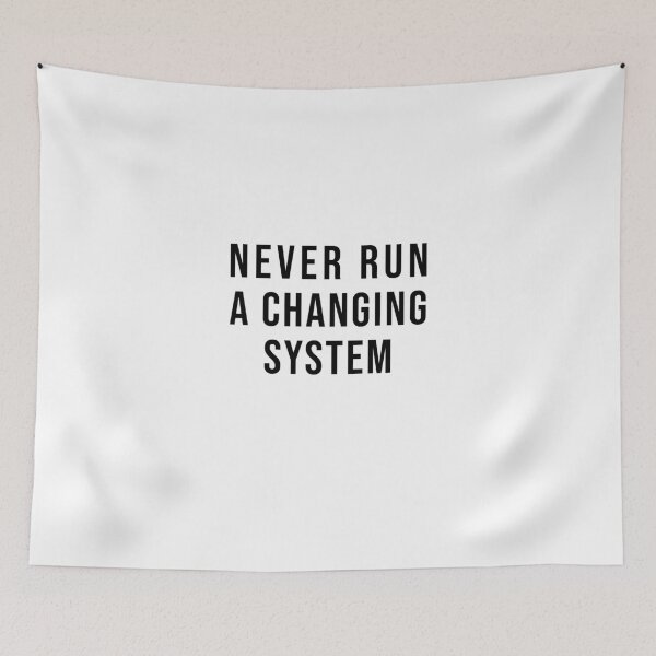 Item preview, Never run a changing system designed and sold by TopsellerShirts.