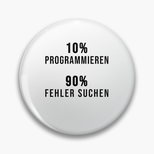 Artikelvorschau, 10% Programmieren, 90% Fehler suchen entworfen und verkauft von TopsellerShirts.