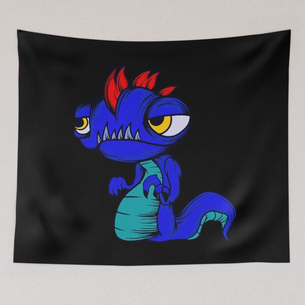 Item preview, Lazy Lizzy Critter Blue designed and sold by Trinket-Trickster.