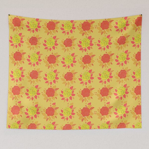 Item preview, Yellow & Orange Floral pattern designed and sold by imeshshenal.
