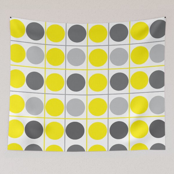 Item preview, Yellow and Gray Polka Dots designed and sold by Nisha Prabhu.