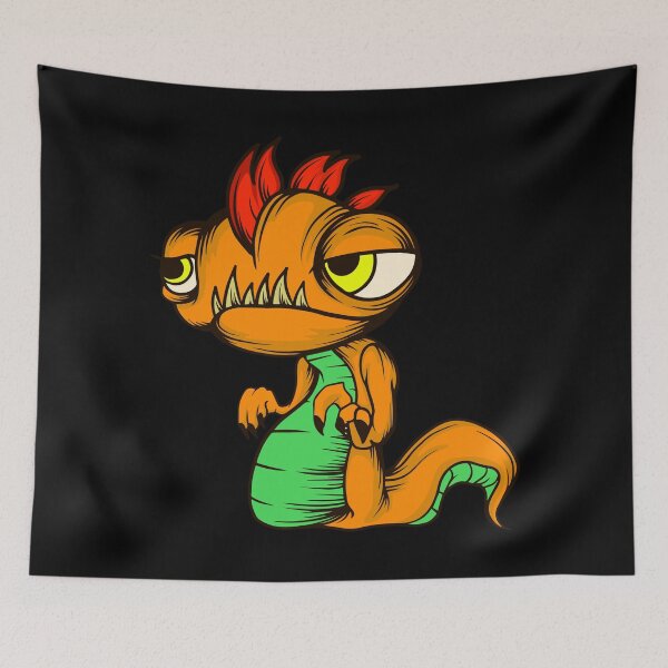 Item preview, Lazy Lizzy Critter Orange designed and sold by Trinket-Trickster.