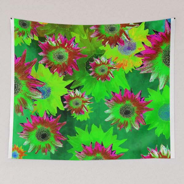 Item preview, Strawflower Sizzle - Green/Hot Pink designed and sold by PoppyPod.