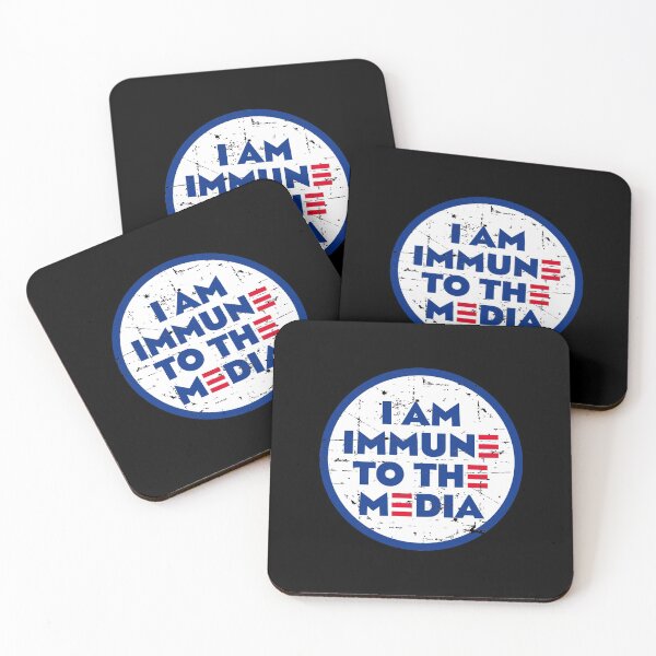 Item preview, I AM IMMUNE TO THE MEDIA DISTRESSED VINTAGE designed and sold by w1ckerman.