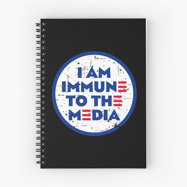 Item preview, I AM IMMUNE TO THE MEDIA DISTRESSED VINTAGE designed and sold by w1ckerman.