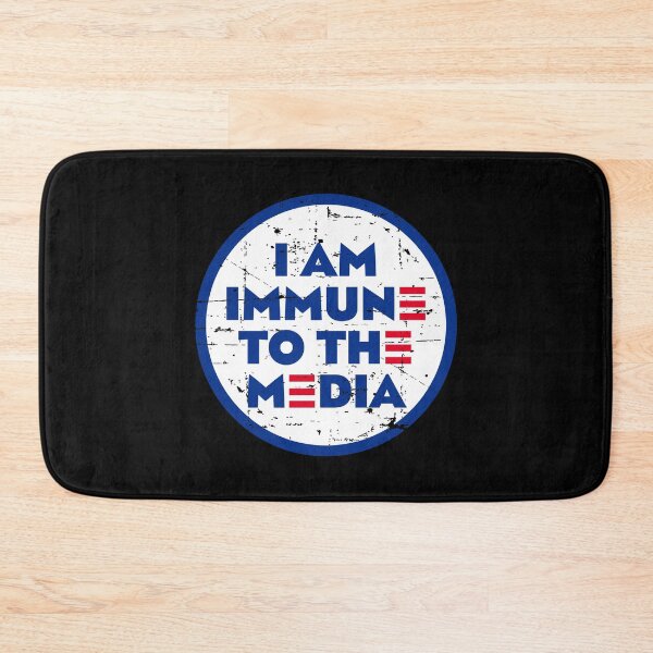 Item preview, I AM IMMUNE TO THE MEDIA DISTRESSED VINTAGE designed and sold by w1ckerman.