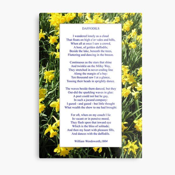 Artikel-Vorschau von Wordsworths "Narzissen", besonders gut als Karte., designt und verkauft von Philip Mitchell.