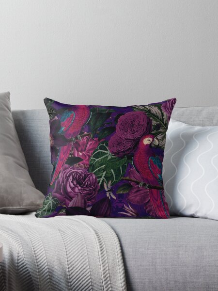 Item preview, Midnight Jungle Bird Tropical Paradise Vintage Botanical Illustration designed and sold by artsandsoul.