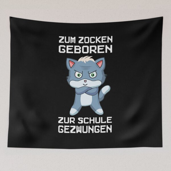 Artikelvorschau, Gaming Konsole Zum Zocken geboren Schule gezwungen entworfen und verkauft von besTmanuFacture.