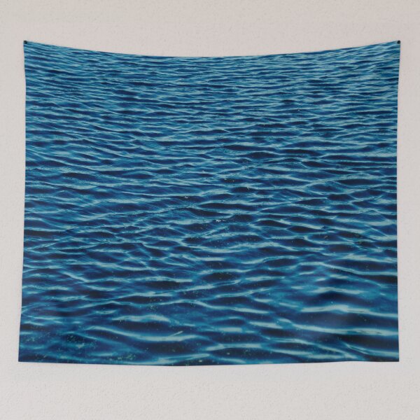Item preview, Deep Dark Blue Ocean Waves designed and sold by solrevolver.