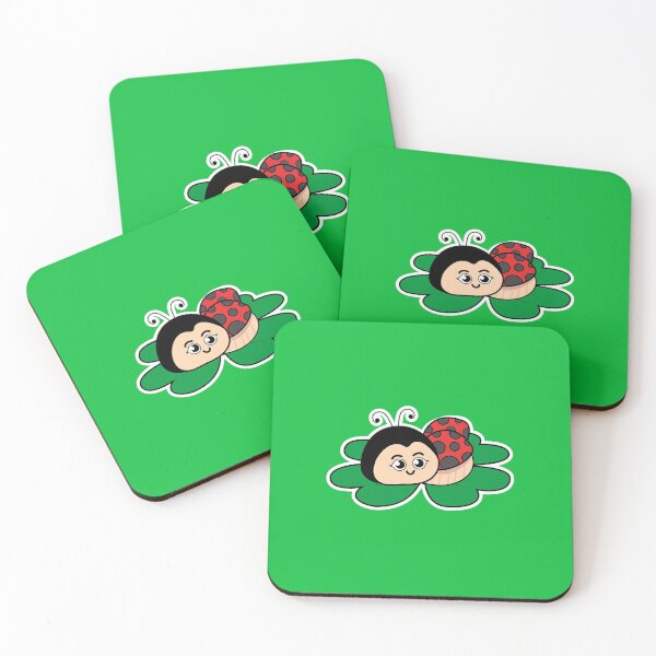 Item preview, Lady Bird on Three petal Leafs designed and sold by Pularts Store.