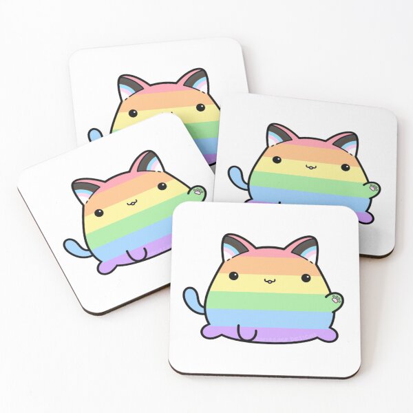 Item preview, Rainbow Pride Cat designed and sold by CorieCake.