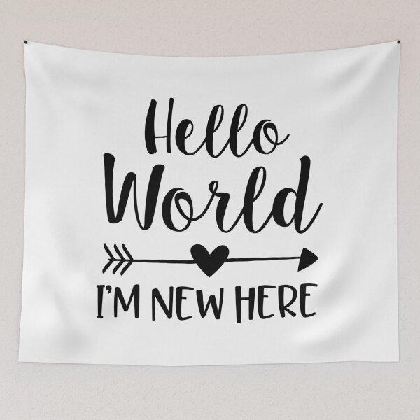 Item preview, Hello World I'm New Here designed and sold by Parkerzz.
