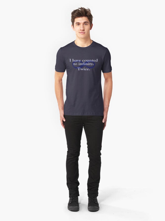 Alternate view of Counted to Infinity Slim Fit T-Shirt