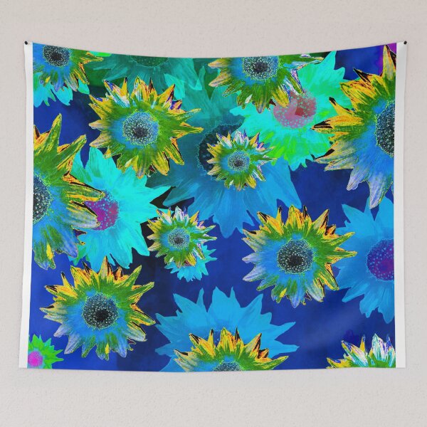 Item preview, Strawflower Sizzle - Blue/Yellow designed and sold by PoppyPod.