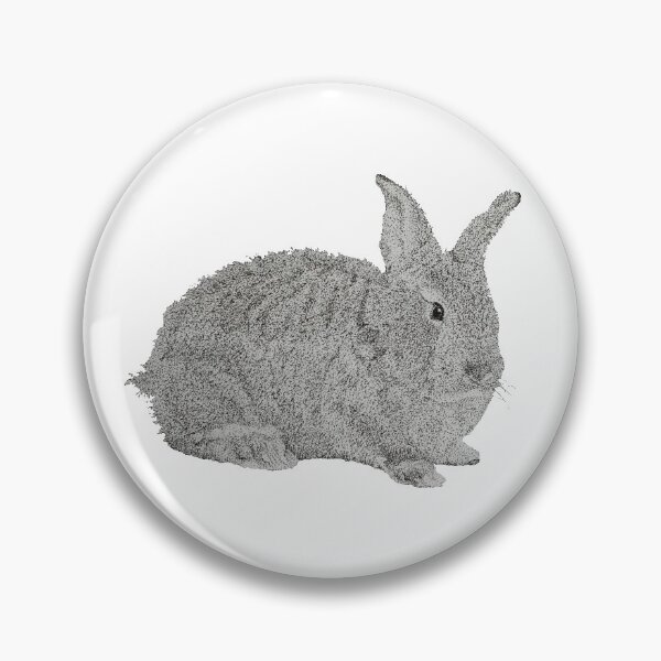 Artikelvorschau, Dotwork Rabbit Art Print entworfen und verkauft von DrawWithSacha.