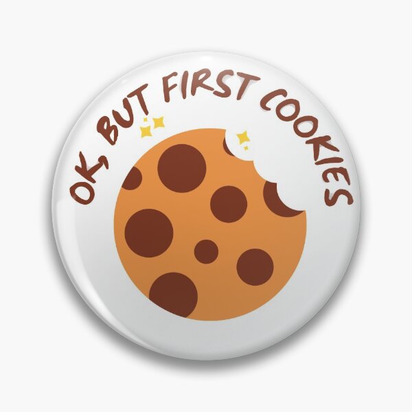 Item preview, Ok, But First Cookies sticker designed and sold by Beeroclock.