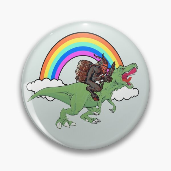 Item preview, Merry Krampus funny dinosaur ride designed and sold by SidTastic .