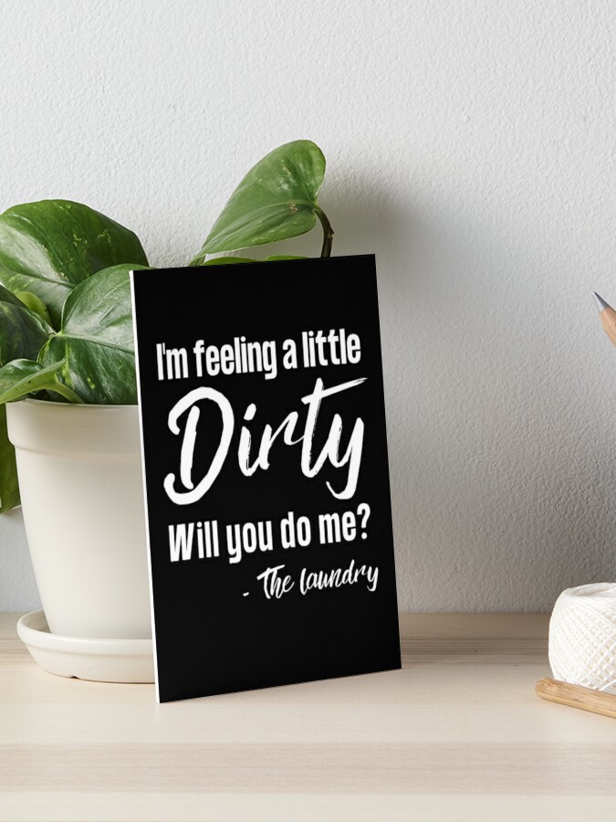 Funny Laundry Sign, I'm feeling a little dirty, will you do me?