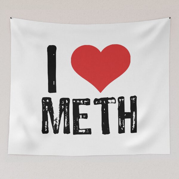 Aperçu de l'œuvre J'aime la méthamphétamine créée et vendue par The "I Love Everything" Shop.