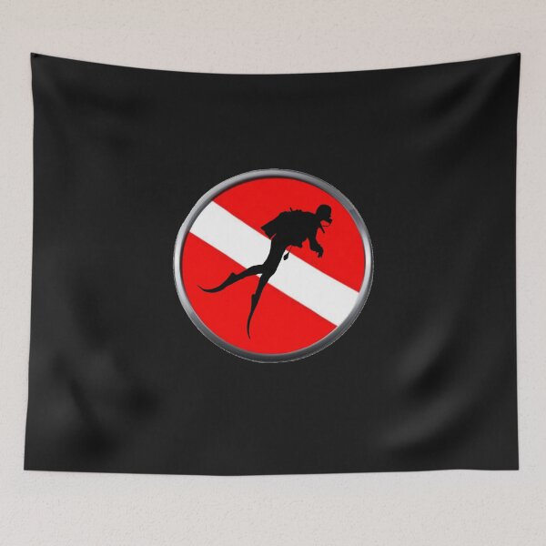 Item preview, Round and Original Scuba Flag  designed and sold by Easy Rider.