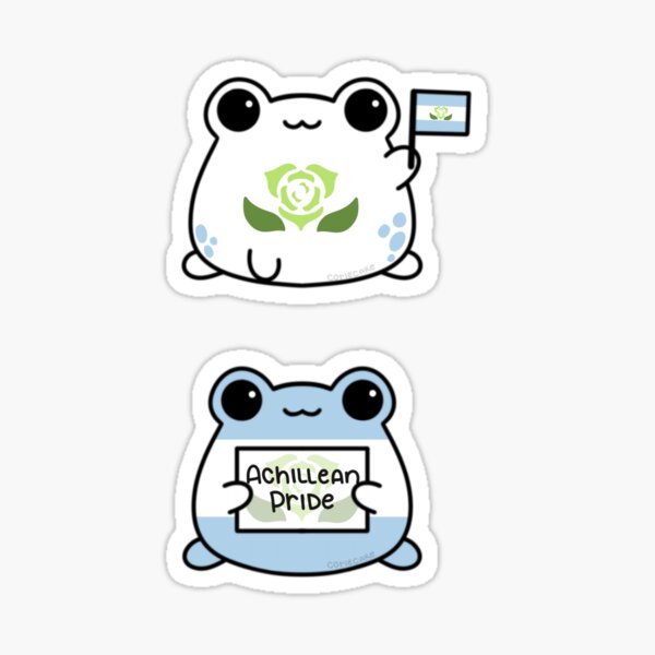 Achillean Pride Frogs Sticker For Sale By Coriecake Redbubble