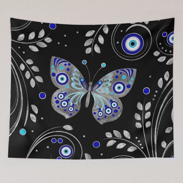 Item preview, Butterfly Evil Eye Ornament designed and sold by k9printart.
