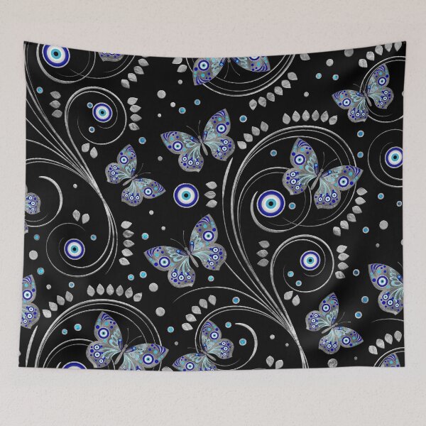 Item preview, Butterfly Evil Eye Pattern designed and sold by k9printart.