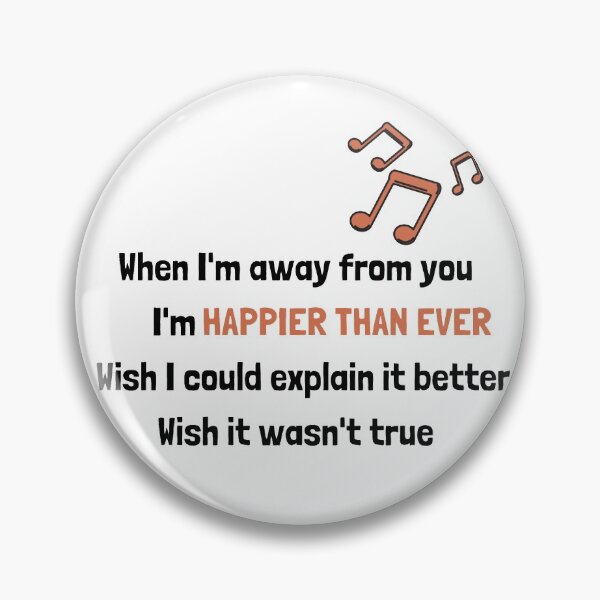 Item preview, Happier Than ever designed and sold by Beeroclock.