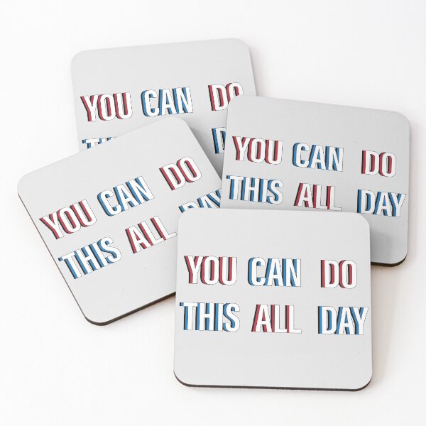 Item preview, You Can Do This All Day Red + Blue + Black Outlines Horizontal designed and sold by egleruta.