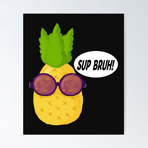 HELLO SUMMER FRESH pineapple FRUIT  Poster