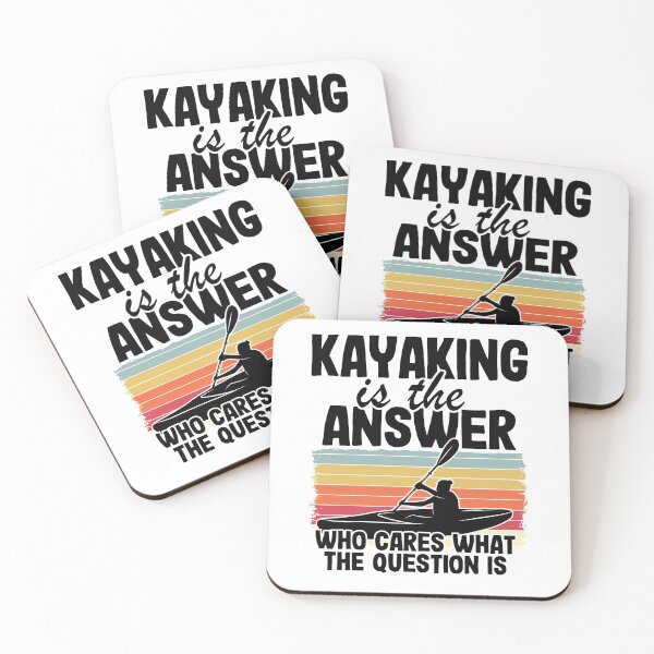 Item preview, Kayaking Is The Answer Kayak Funny Kayaker Gifts designed and sold by Stronzi.