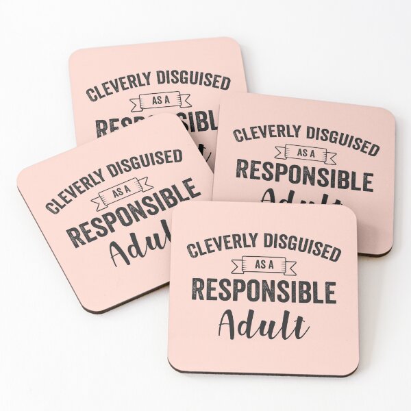 Item preview, Cleverly Disguised As A Responsible Adult- T-Shirt designed and sold by GeeksUnique.
