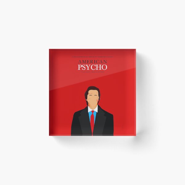 American Psycho minimalist poster Acrylic Block