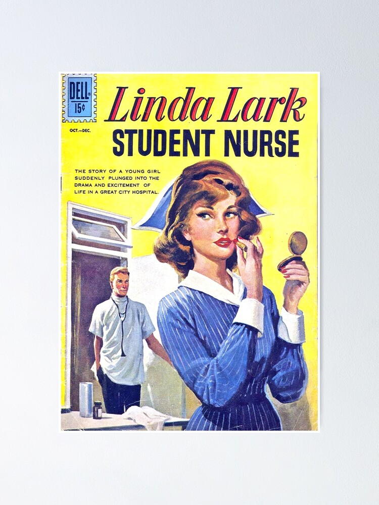 Vintage Retro Funny Student Nurse Romance Comic Book Cover! Vintage Retro Funny Student Nurse Romance Comic Book Cover!