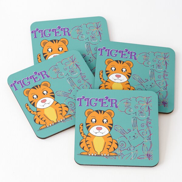 Item preview, TIGER | KAWAII TIGER | CHIBI TIGER designed and sold by NATUREZONE.