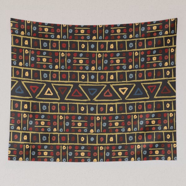 Item preview, Multi-Pattern Modern Boho Chic Aztec-African Fabrics Aesthetics [#143] designed and sold by AfriStyleUK.