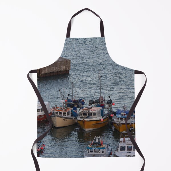 Item preview, Fishing boats at Newquay inner harbour Cornwall designed and sold by  Roscorla Photography.