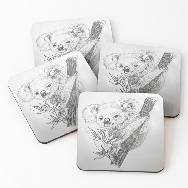 Item preview, Koala pencildrawing designed and sold by Nancy Haesevoets.