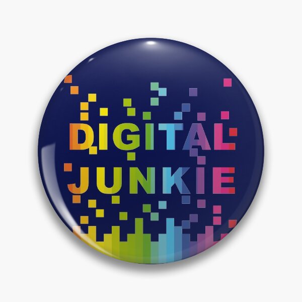 Item preview, Falling Colorful Pixels, Digital Junkie Word Design designed and sold by happyMagenta.