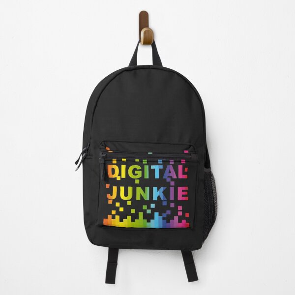 Item preview, Falling Colorful Pixels, Digital Junkie Word Design designed and sold by happyMagenta.