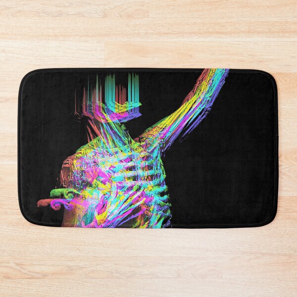 Item preview, Anatomical Skeleton Man Holding An Apple Glitch Art designed and sold by glitchhub.